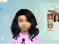 Длинные завивающиеся волосы для детей