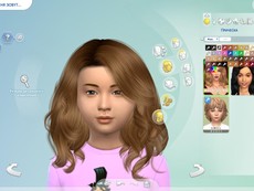 Длинные завивающиеся волосы для детей