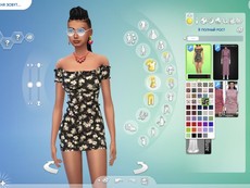 Платье Off Shoulder Buttoned
