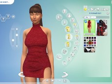 Платье Ribbed Turtleneck