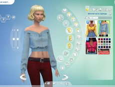 Толстовка Off Shoulder Zip Up Sweatshirt