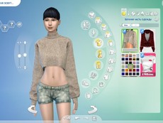 Свитер Cropped Turtleneck Sweater