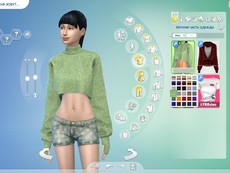 Свитер Cropped Turtleneck Sweater