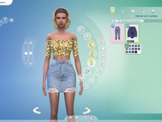 Юбка Ripped Denim Skirt от Elliesimple