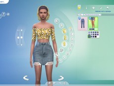 Юбка Ripped Denim Skirt от Elliesimple