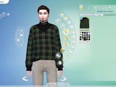 Свитер V-Neck Sweater With Turtleneck