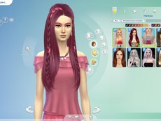 Прическа skysims Hair 233