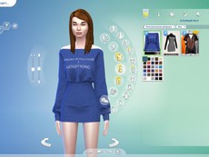 Платье Off Shoulder Sweatshirt Dress