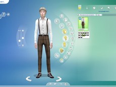 Мужской наряд Suspenders Outfit