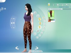 Леггинсы Metallic Skull Print Leggings