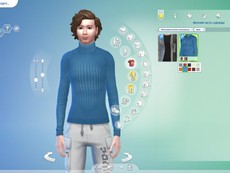 Мужской свитер Chunky Ribbed от sims2fanbg