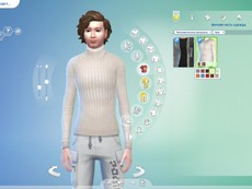 Мужской свитер Chunky Ribbed от sims2fanbg