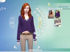 Свитер v-neck braids knitting sweater