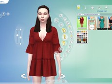 Платье Ruffle Linen Dress