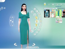Платье Leg slit midi dress