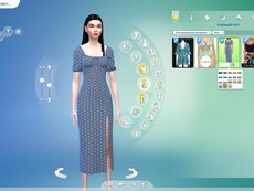 Платье Leg slit midi dress