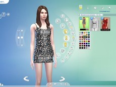 Платье Satin Ruffle Mini Dress
