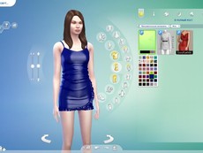 Платье Satin Ruffle Mini Dress
