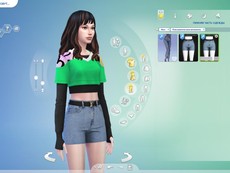 Женские шорты Belted Denim Shorts
