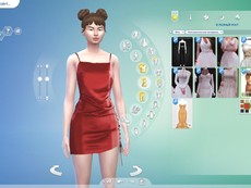 Платье ruched mini slip dress