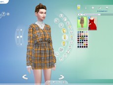 Платье и водолазка V-Neck Two Piece Dress