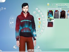 Мужская толстовка LED Universe