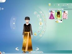 Детское платье с принтом