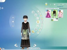 Детское платье с принтом