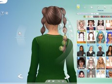 Волосы с двойной косой