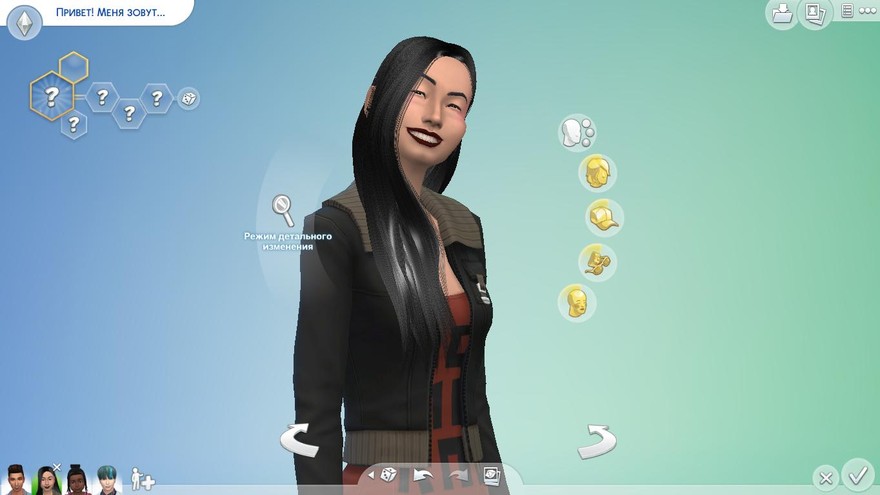 Прическа Aurum Sims 4 003