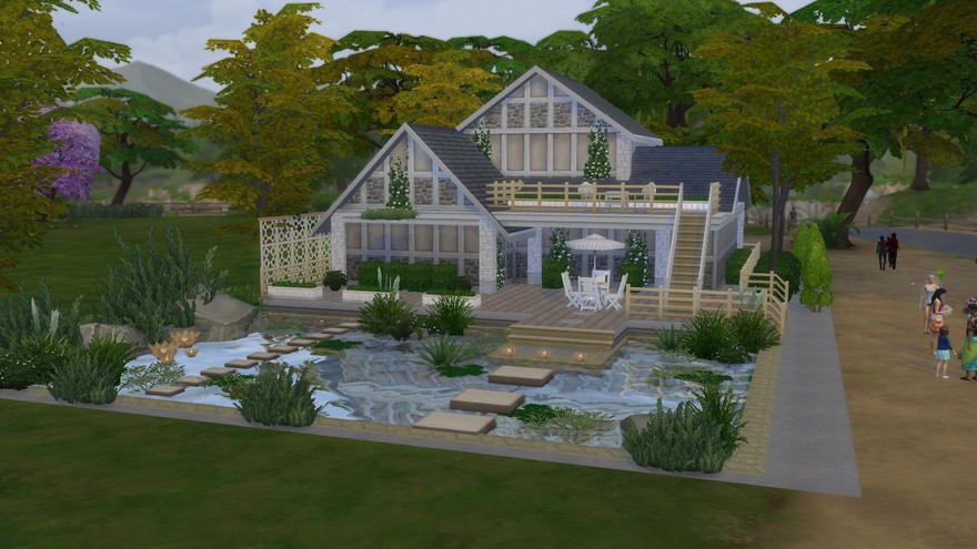 Дом Cozy Lake от Pralinesims