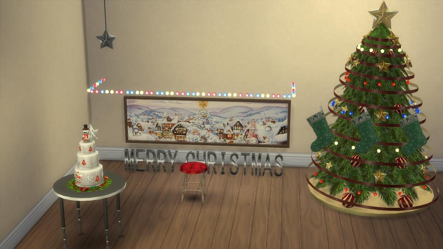 Мебель Esidie christmas от jomsims