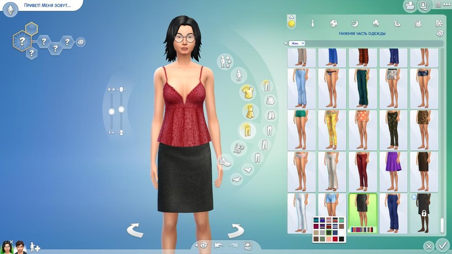 Топ Floral Lace от sims2fanbg