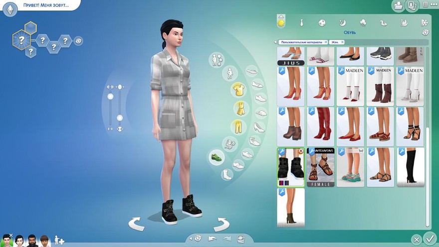 Сникеры female cross-stud high top sneakers