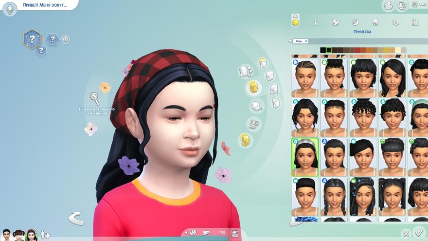 Заколки в виде цветов