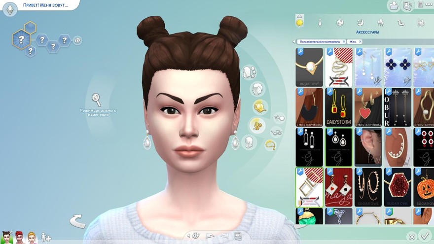 Жемчужные серьги Flora's