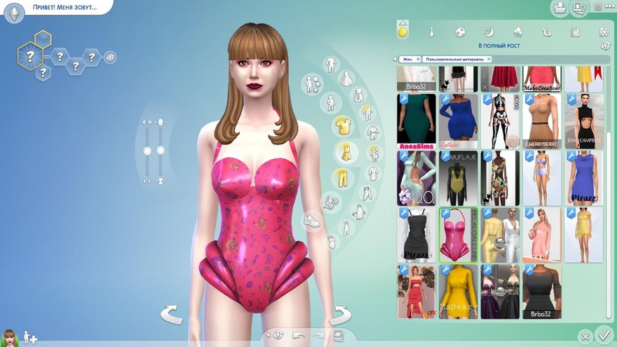 Комбинезон Belaloallure_Tiffany bodysuit (patreon)