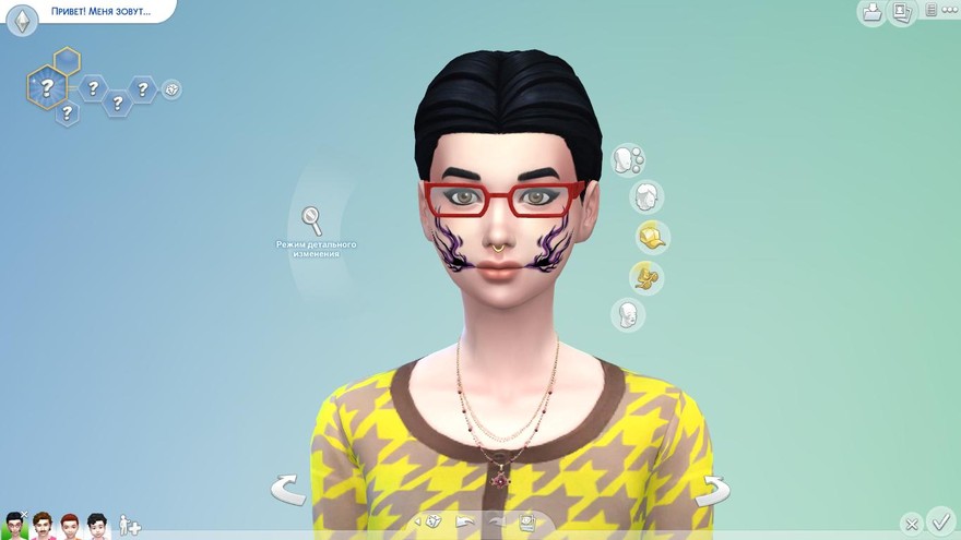 Тату Onibi face