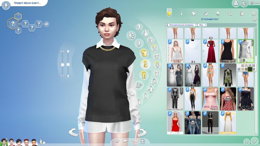 Рубашечное трикотажное платье-жилет BD356