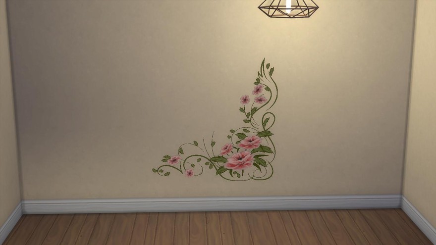 Настенный рисунок MB-HappyWall_FlowerCorner2