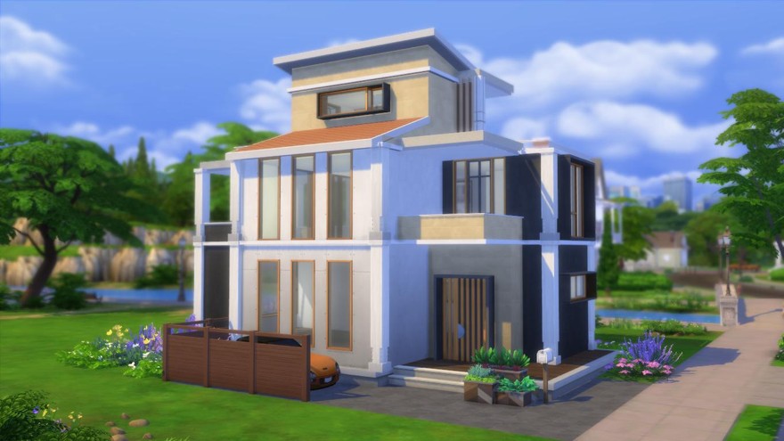 Фасад эко-дома